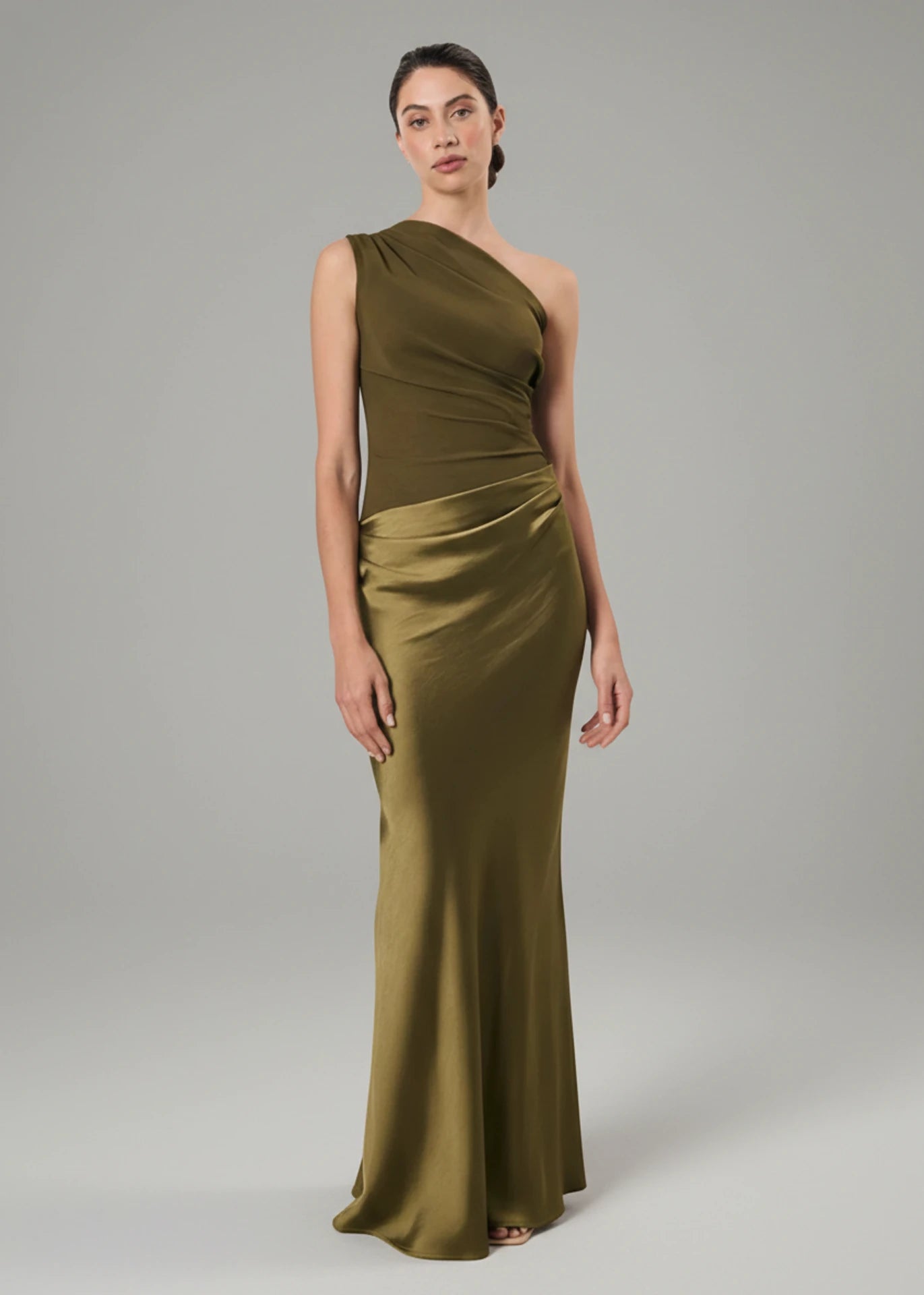 One Shoulder Evening Maxi Dress for Women