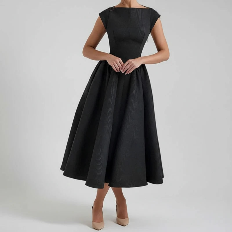 Nina | Women's Sleeveless A-Line Midi Dress