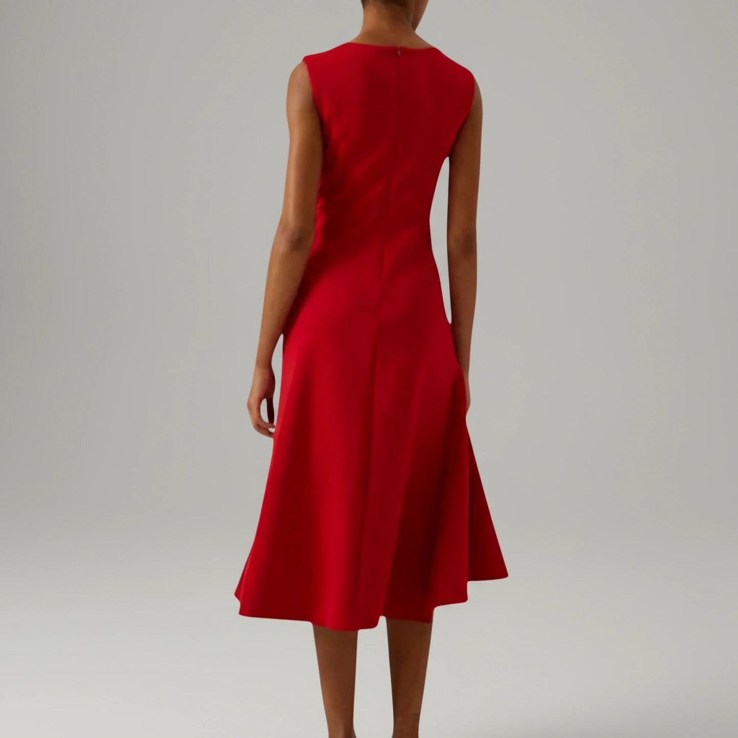 Sleeveless A-Line Midi Dress for Women