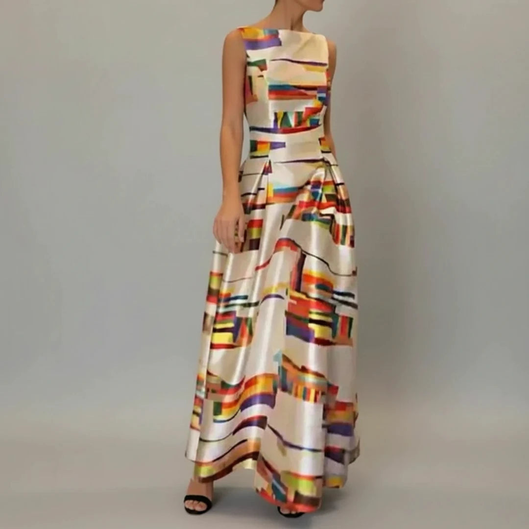 Sleeveless Fit & Flare Maxi Dress for Women