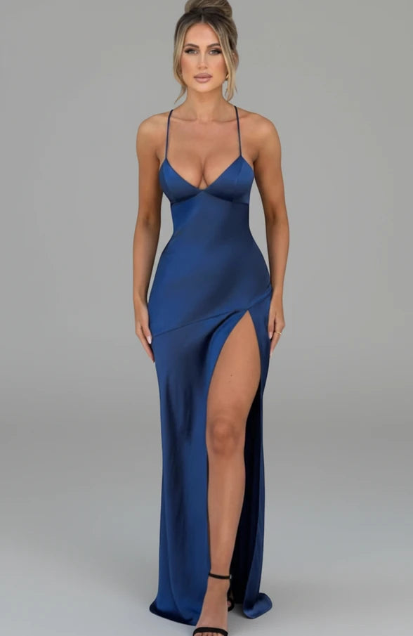 Madison | Women's Slit Spaghetti Strap Maxi Dress