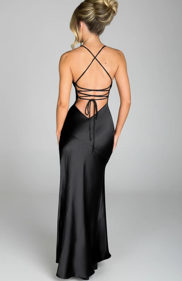 Madison | Women's Slit Spaghetti Strap Maxi Dress