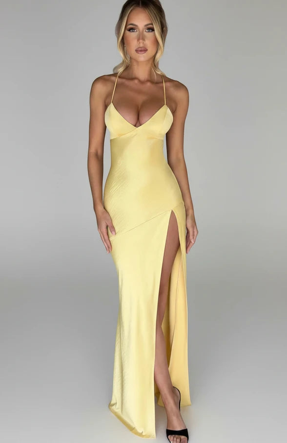 Madison | Women's Slit Spaghetti Strap Maxi Dress