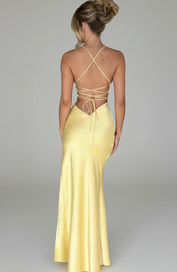 Madison | Women's Slit Spaghetti Strap Maxi Dress