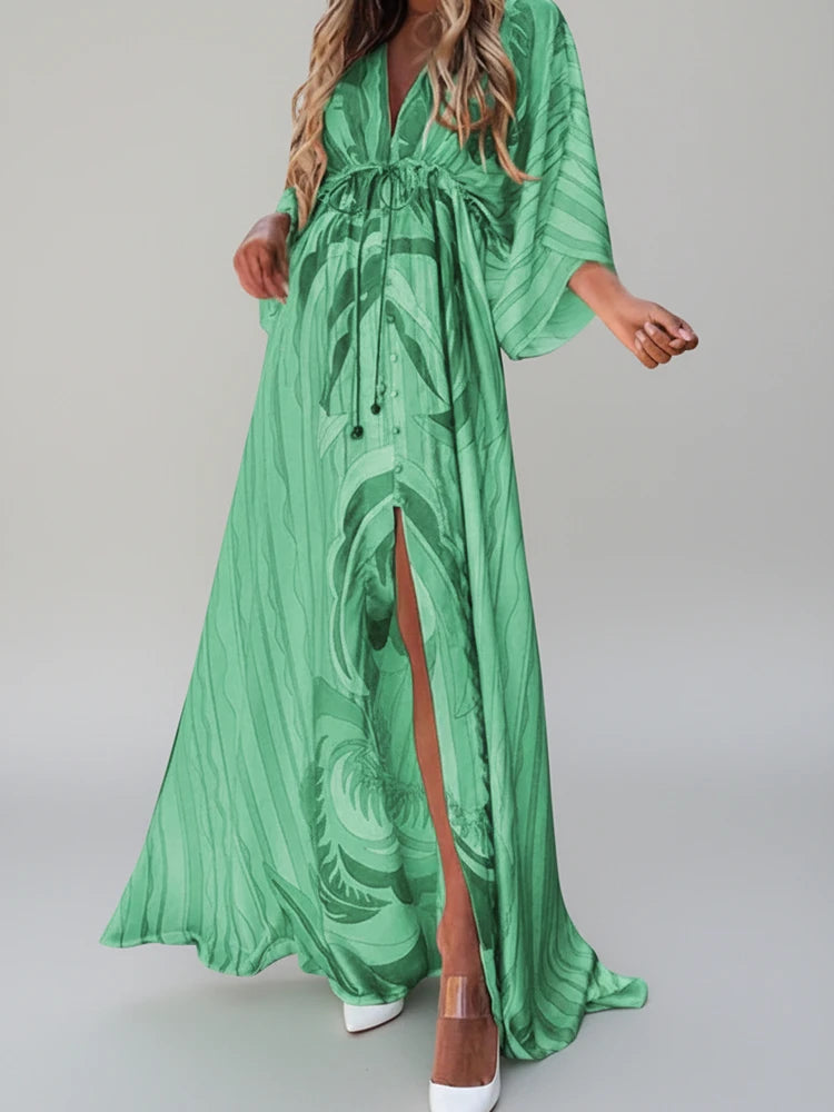 Split Thigh Maxi Dress for Women