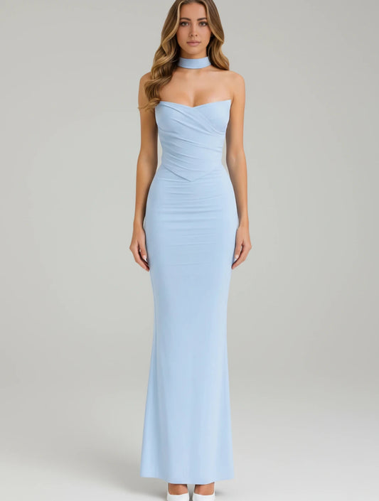 Strapless Bodycon Maxi Dress for Women