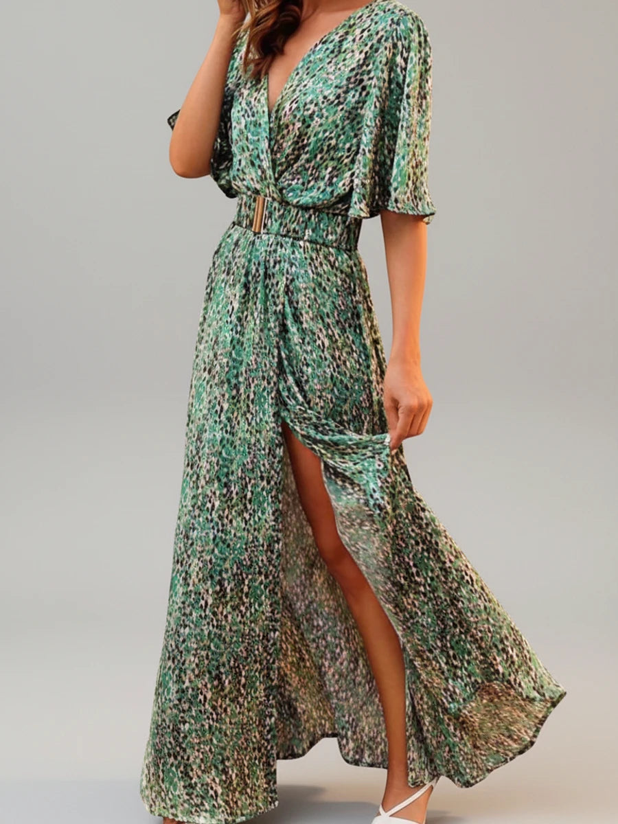 Ana | Women's V-Neck Wrap Maxi Dress