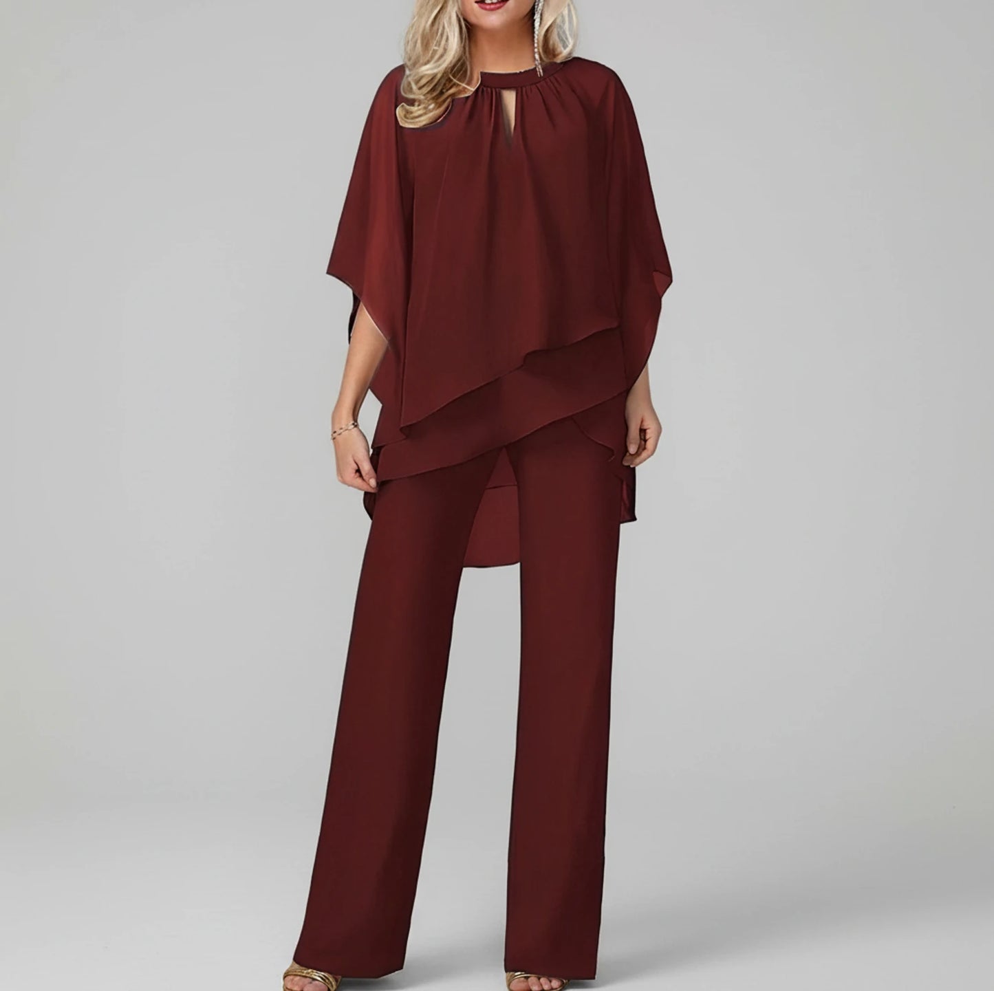 Wide Leg Pant Set for Women