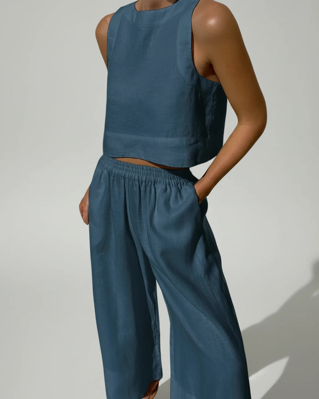 Wide Leg Two-Piece Set for Women