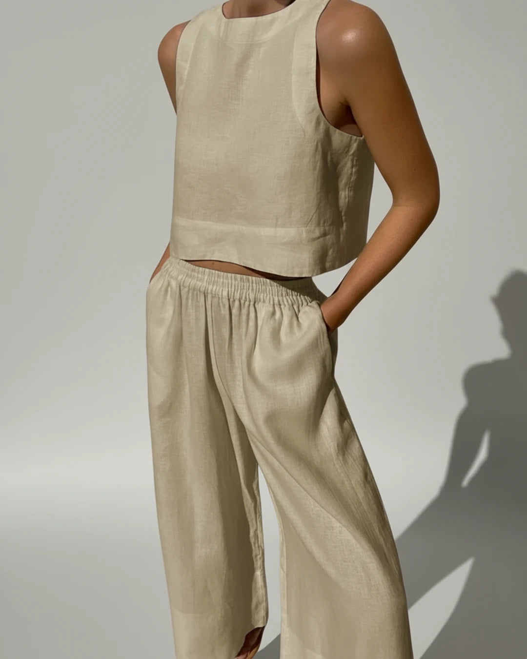 Wide Leg Two-Piece Set for Women