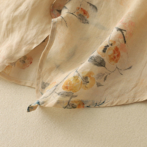 Image of Abigail | Women's Sleeveless Floral Print Blouse