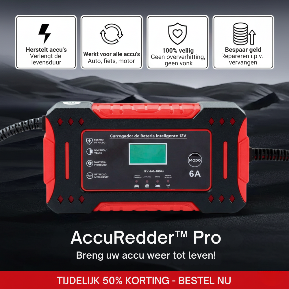 AccuRedder™ Pro - Restore your old battery to like new condition!
