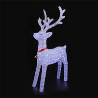 Acrylic Reindeer with LED Lights - Height 130 cm