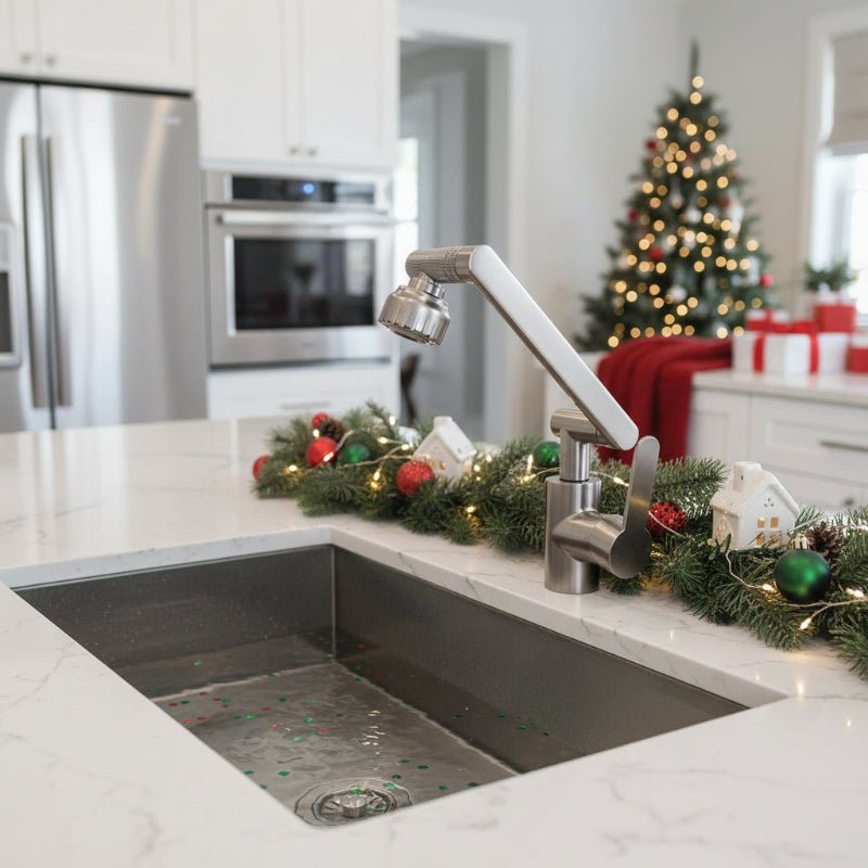 Adjustable and Flexible Kitchen Faucet with 360° Swivel Arm and Dual Water Spray Modes