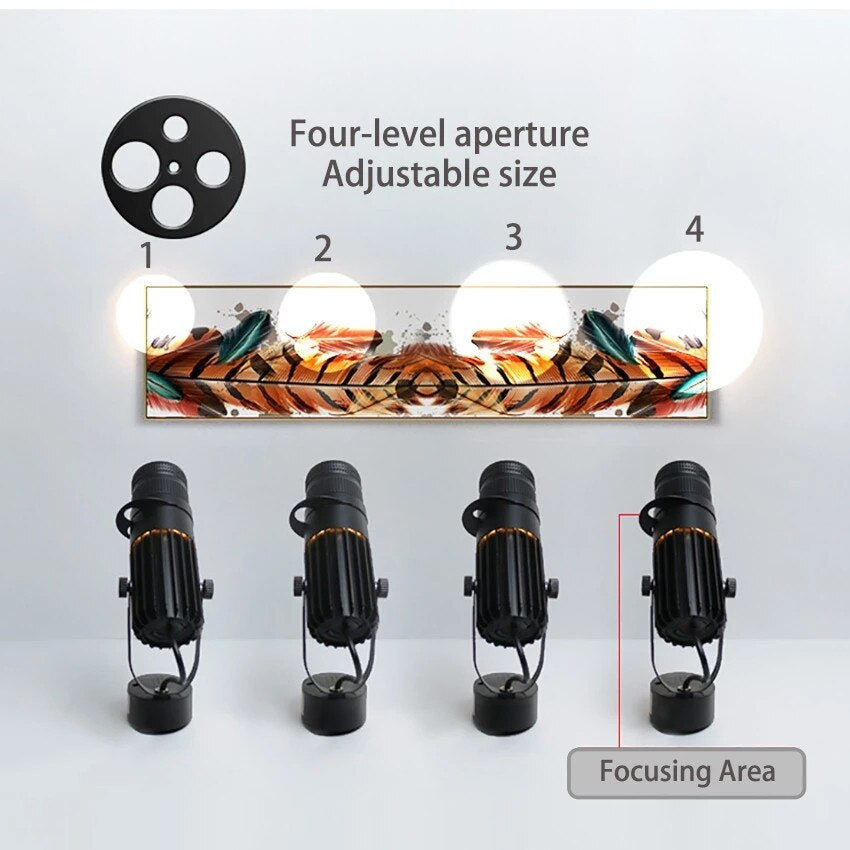 Adjustable Dimmable LED Surface-Mounted Spotlight for Accent Lighting (7–20W)