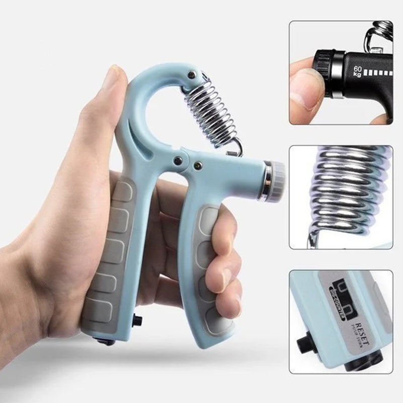 Adjustable Grip Strengthener with Counter