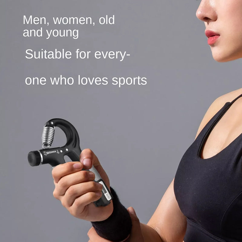 Adjustable Grip Strengthener with Counter