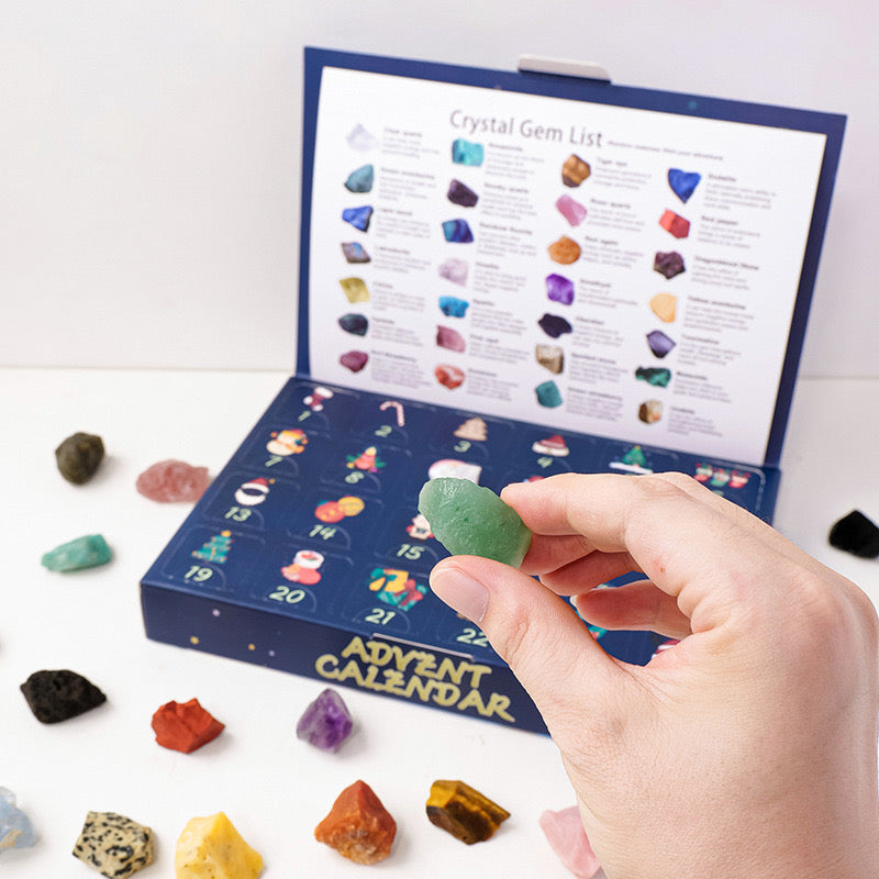 Advent Calendar - Countdown to Christmas with 24 Magical Crystals
