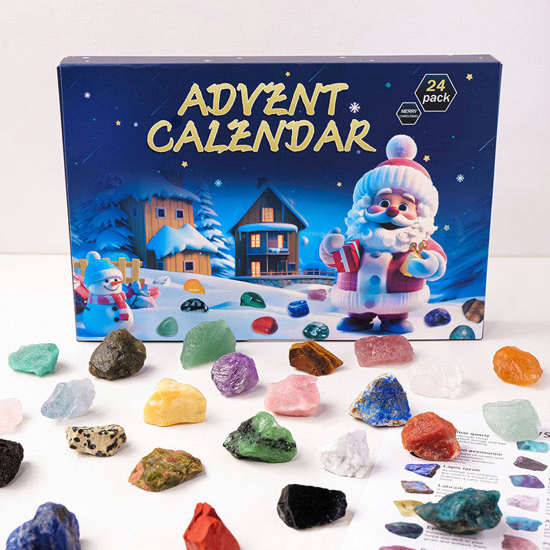 Advent Calendar - Countdown to Christmas with 24 Magical Crystals