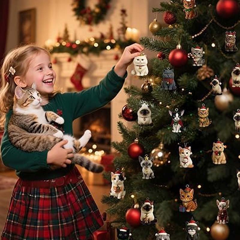Advent Calendar with 24 Cheerful Cats