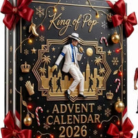 Advent Calendar with 24 Pop Star Figures Featuring Iconic King of Pop