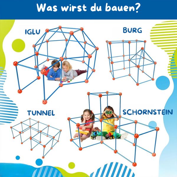 Adventure Construction Set for Kids with Glow Sticks