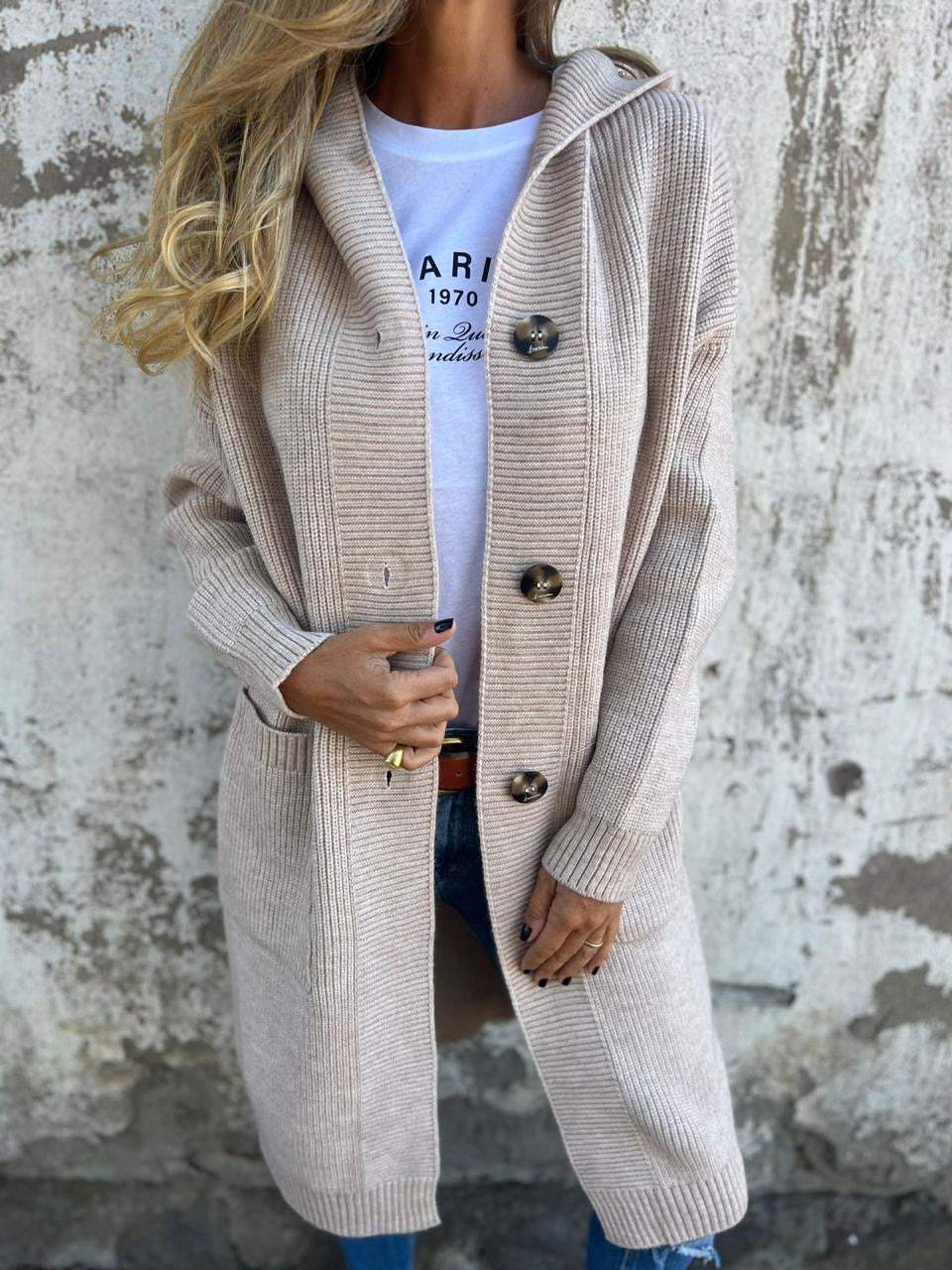 Image of Aimee | Women's Hooded Longline Cardigan