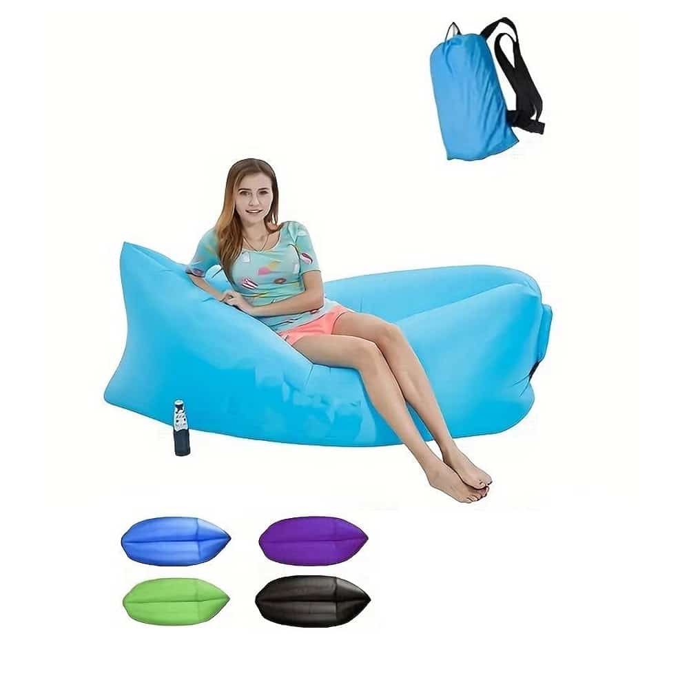 Air Bean Inflatable Lounge Chair/Sack for Beach, Garden or Festival