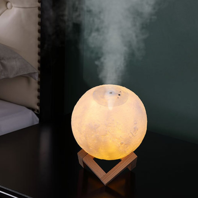 Air Purifier and Humidifier with Moonlight Effect – Dual-Function Device for Clean Air and Ambient Lighting
