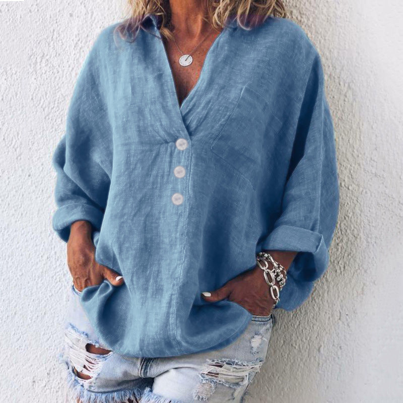 Image of Alyssa | Women's Button-Down Long Sleeve Blouse