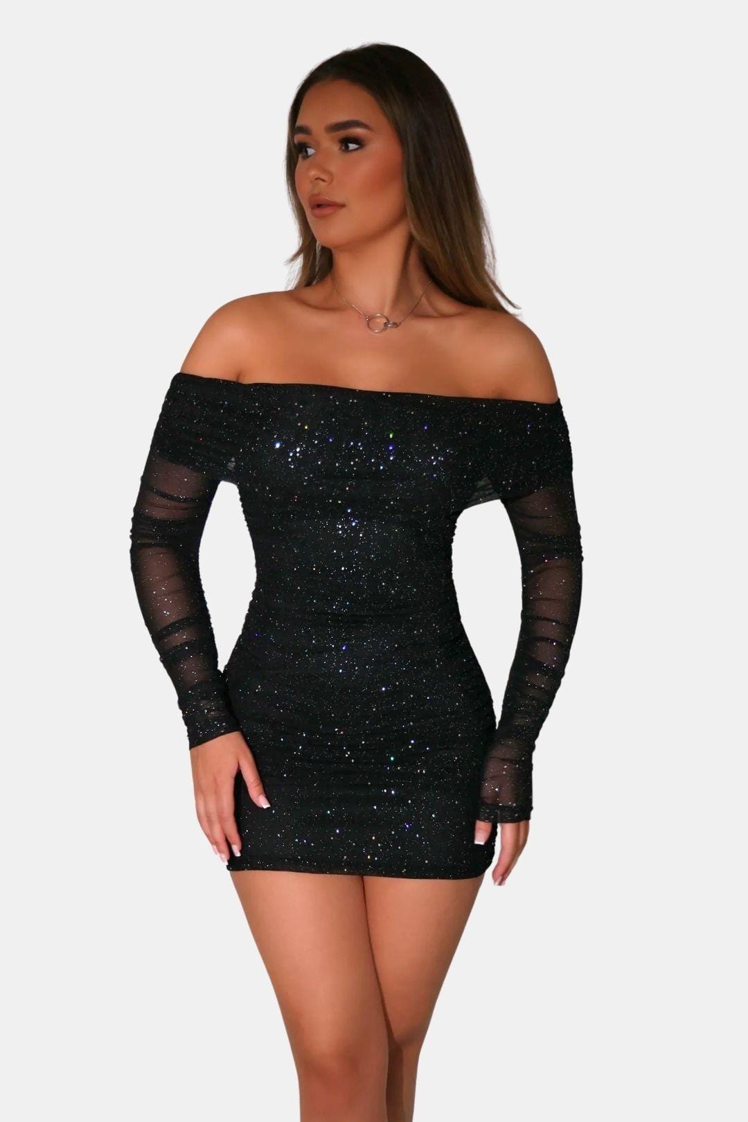 Image of Amanda | Women's Off the Shoulder Mini Dress