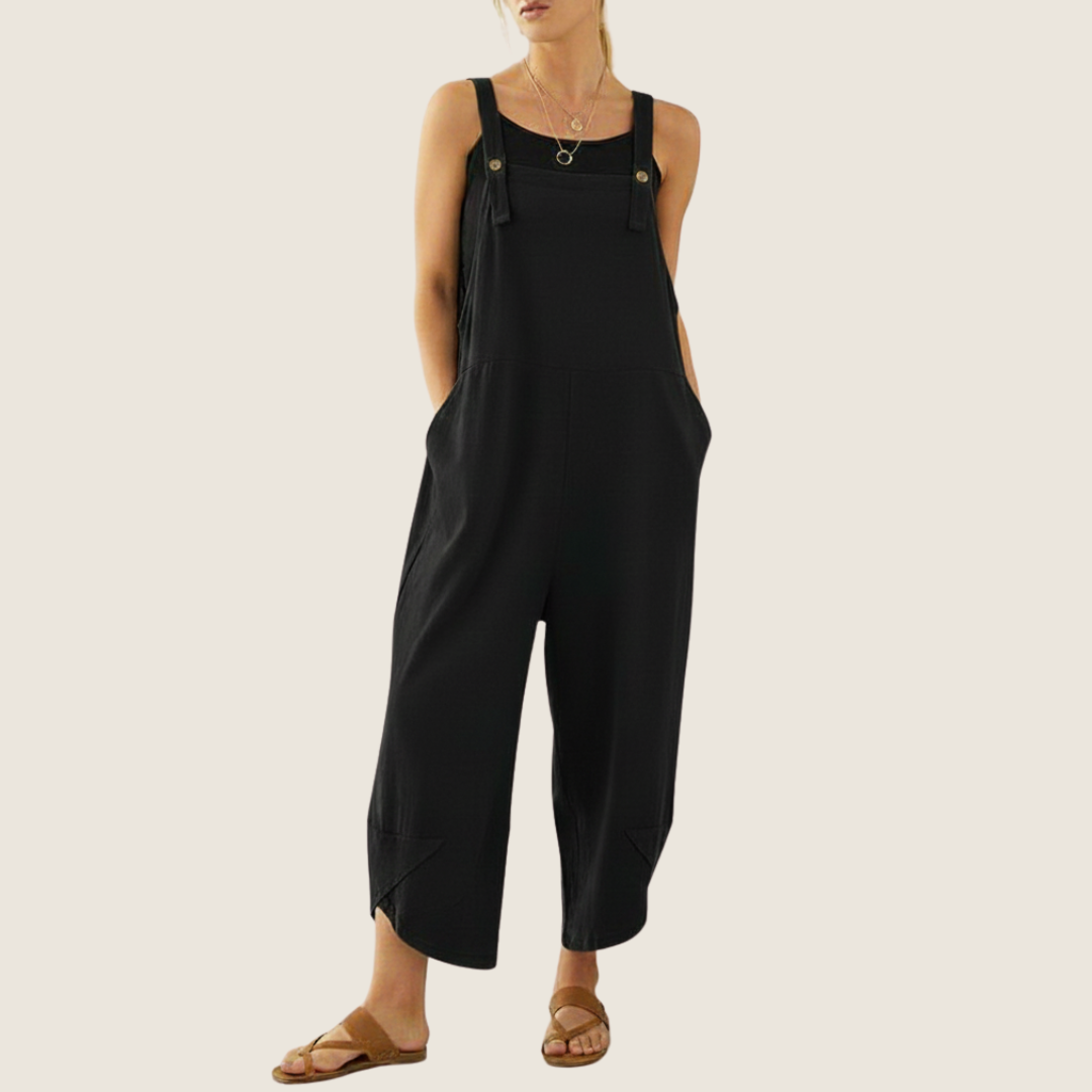 Image of Angie | Women's Wide Leg Casual Overalls