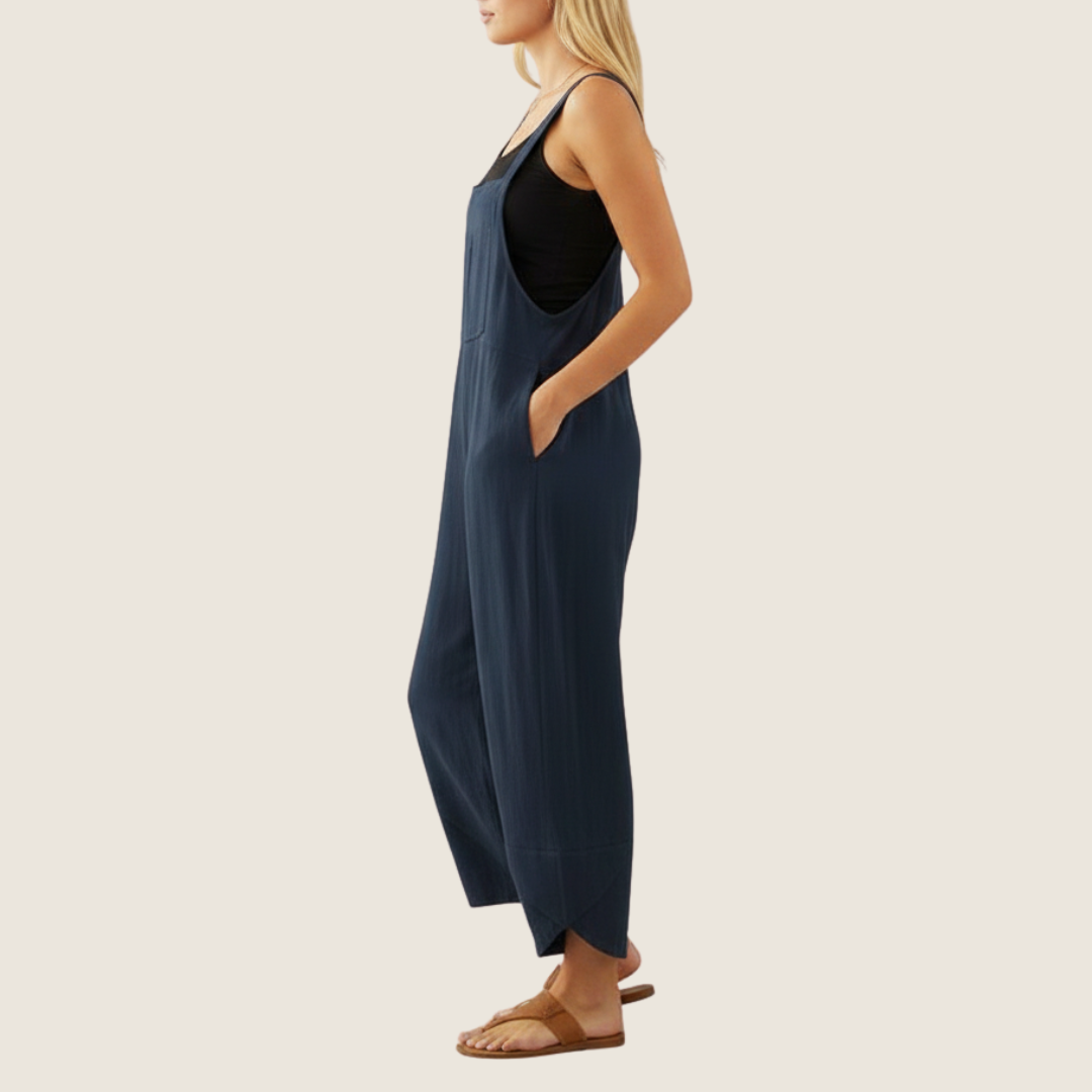 Image of Angie | Women's Wide Leg Casual Overalls
