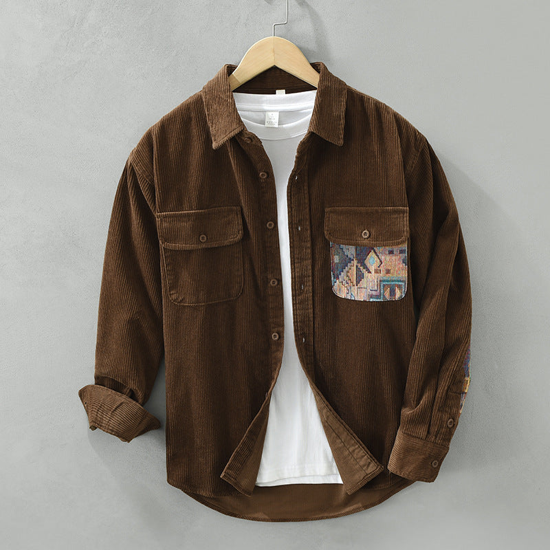 Image of Anthony | Men's Long Sleeve Corduroy Shirt