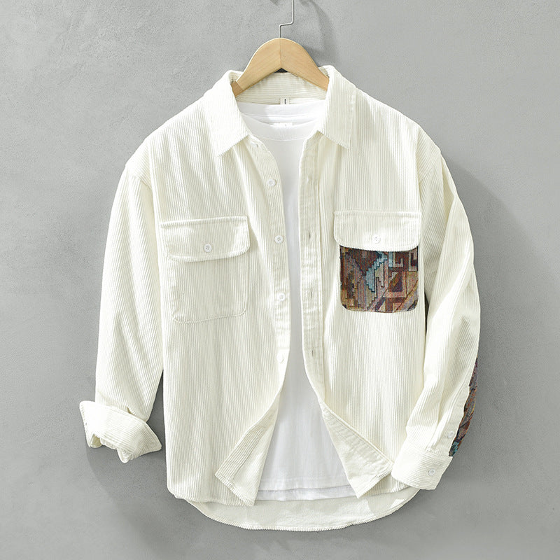 Image of Anthony | Men's Long Sleeve Corduroy Shirt