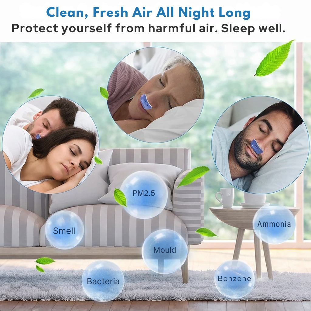 Anti-Snoring Nasal Device with Airflow | Compact Breathing Aid without Mask | USB Rechargeable | MicroBreath
