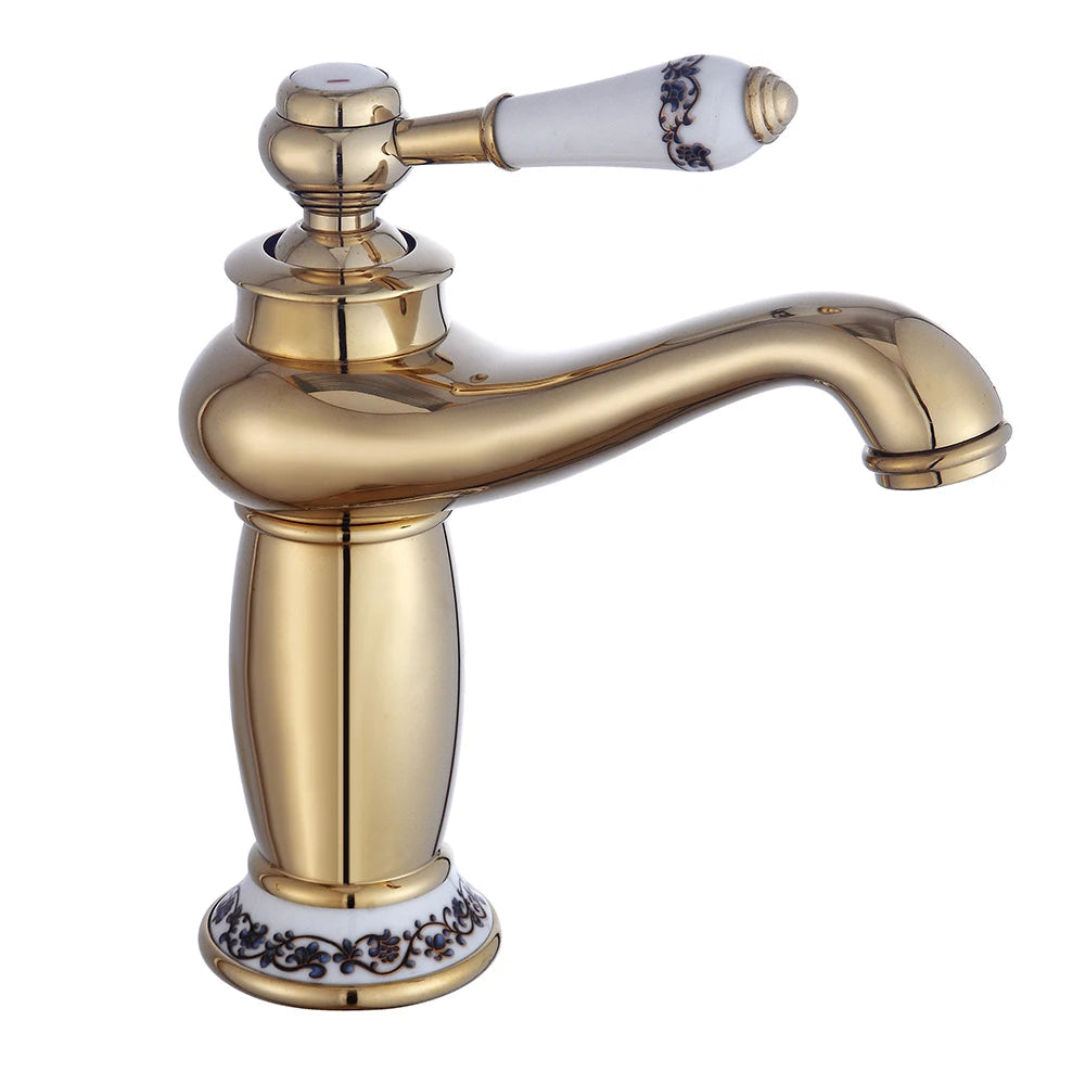 Antique Gold Single-Handle Tap