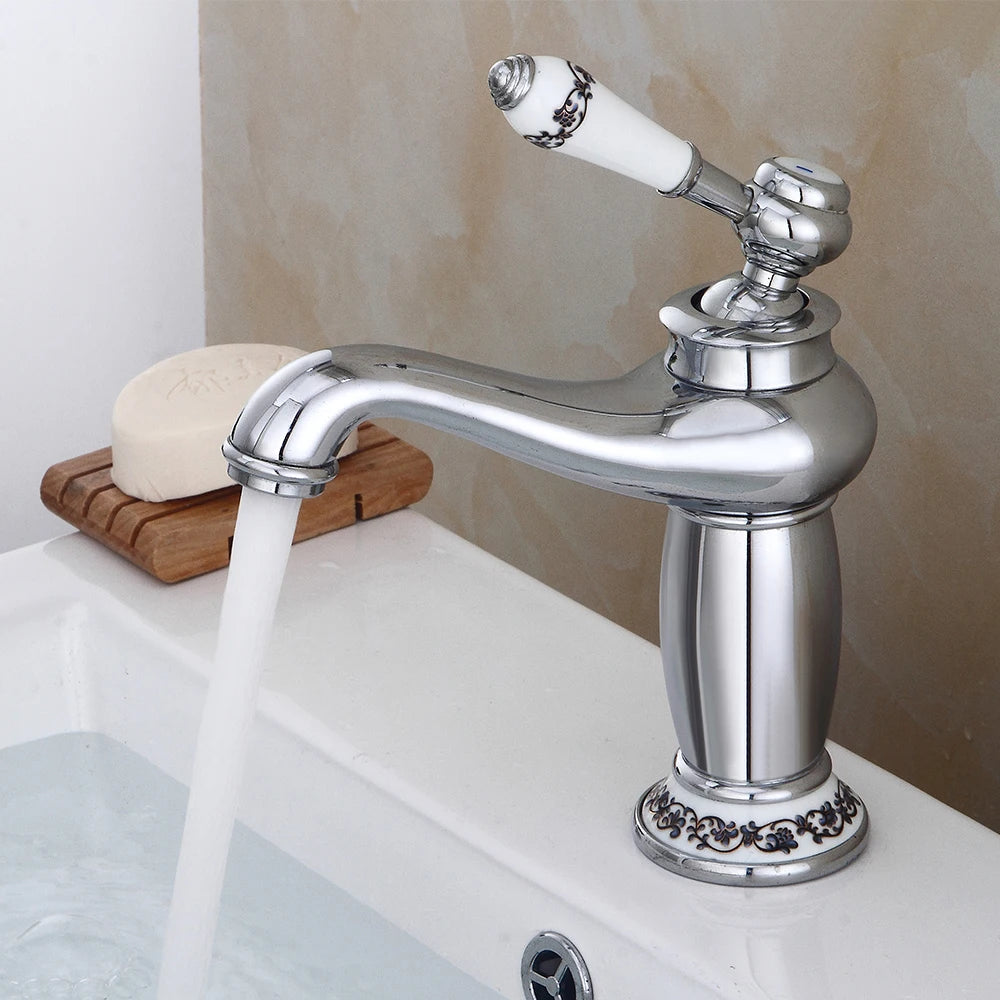 Antique Gold Single-Handle Tap