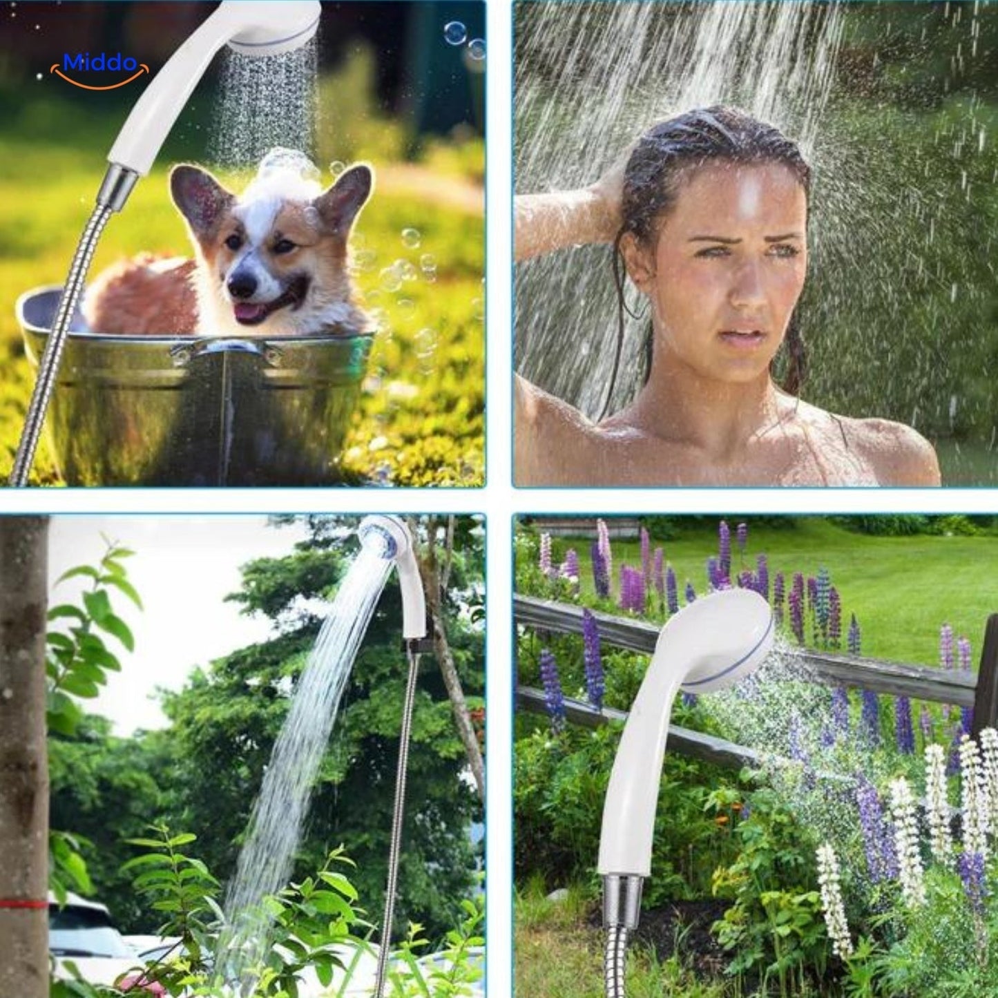 Aquacharge™ Portable Electric Shower: Ultimate USB Rechargeable Shower for Outdoor and Home Use