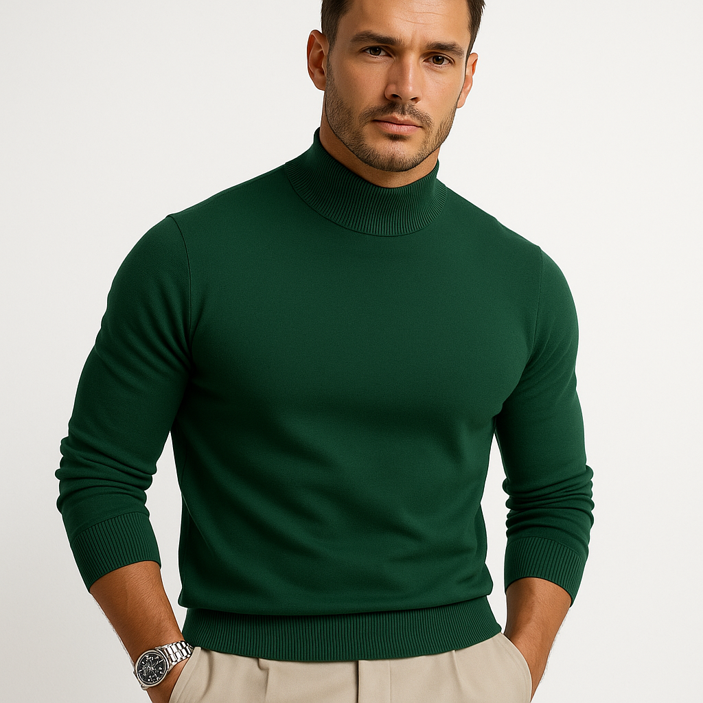 Image of Arlo | Men's Fitted Turtleneck Sweater