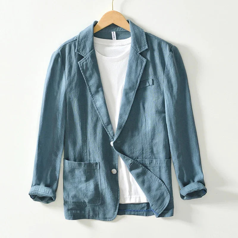 Image of Asher | Men's Notch Lapel Single-Breasted Casual Blazer