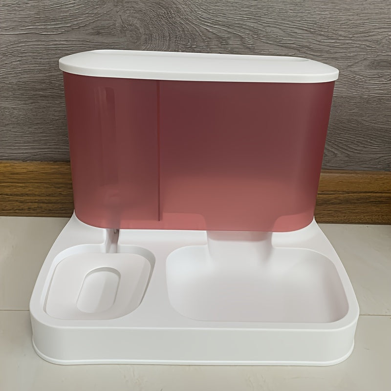 Automatic 2-in-1 Food and Water Dispenser for Cats and Small Dogs