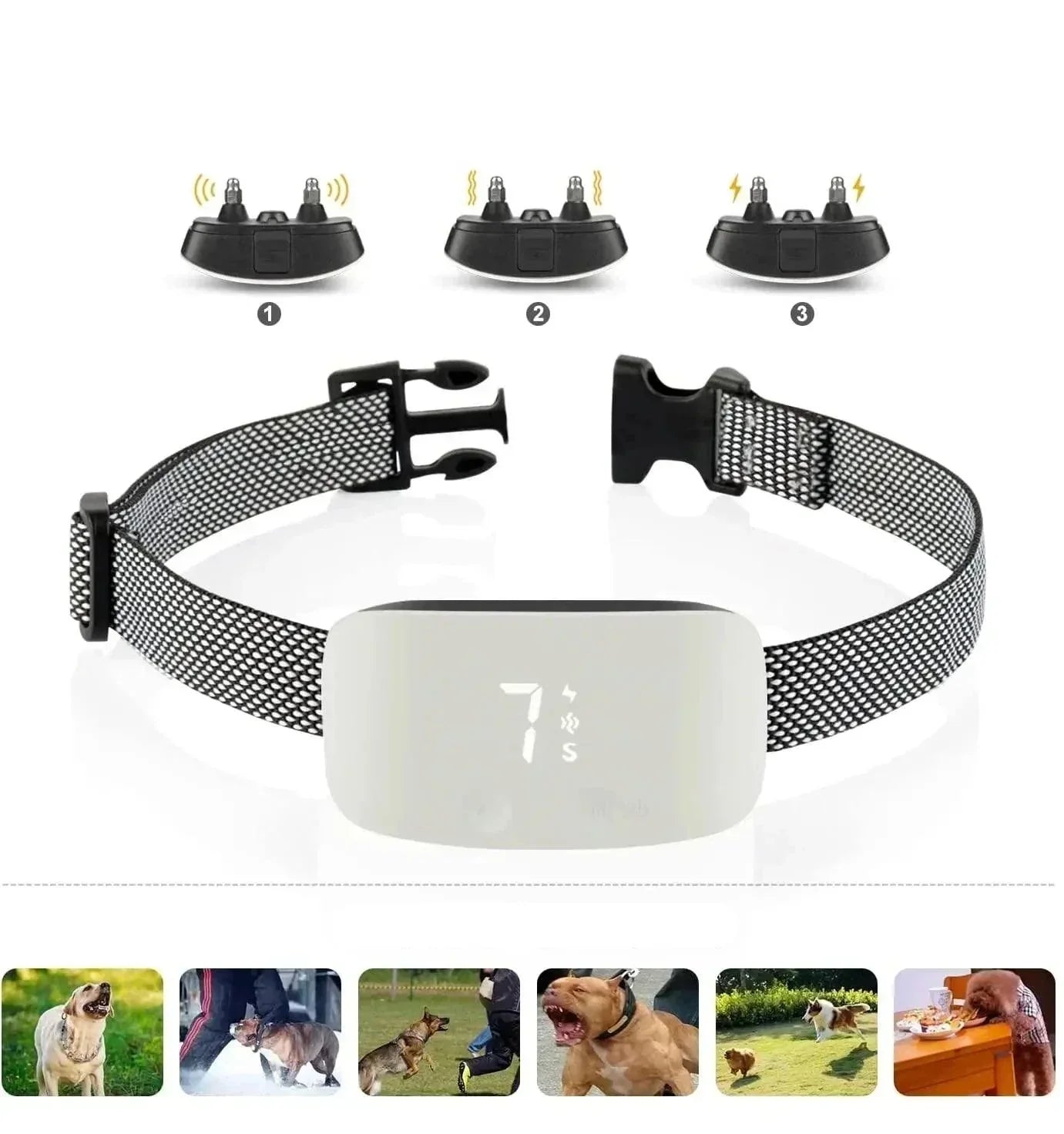 Automatic No-Bark Dog Collar - Rechargeable Waterproof Collar