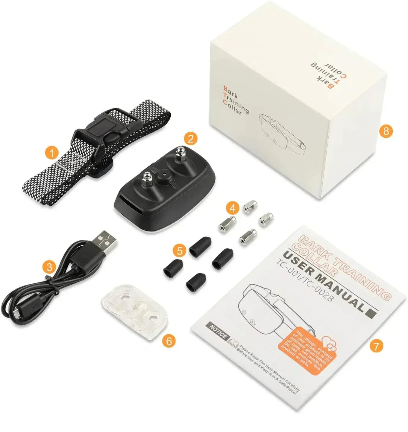 Automatic No-Bark Dog Collar - Rechargeable Waterproof Collar