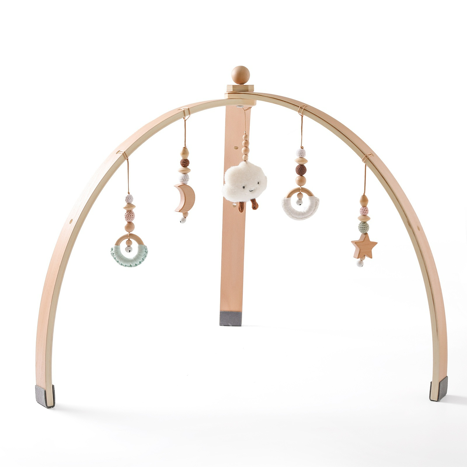 Baby Activity Arch in Wood with Hanging Toys