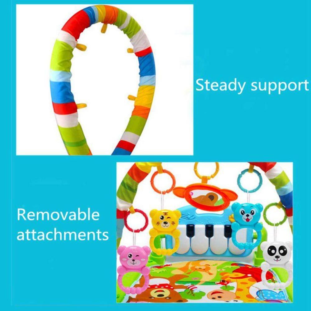 Baby's Activity Music Play Mat with Piano & Sensory Toys