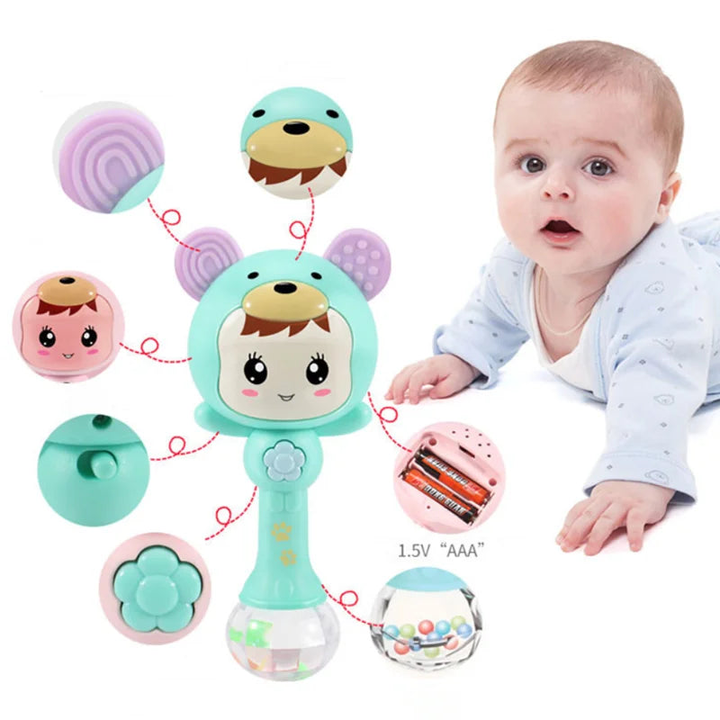 Baby Sensory LED Light & Sound Rattle Toy