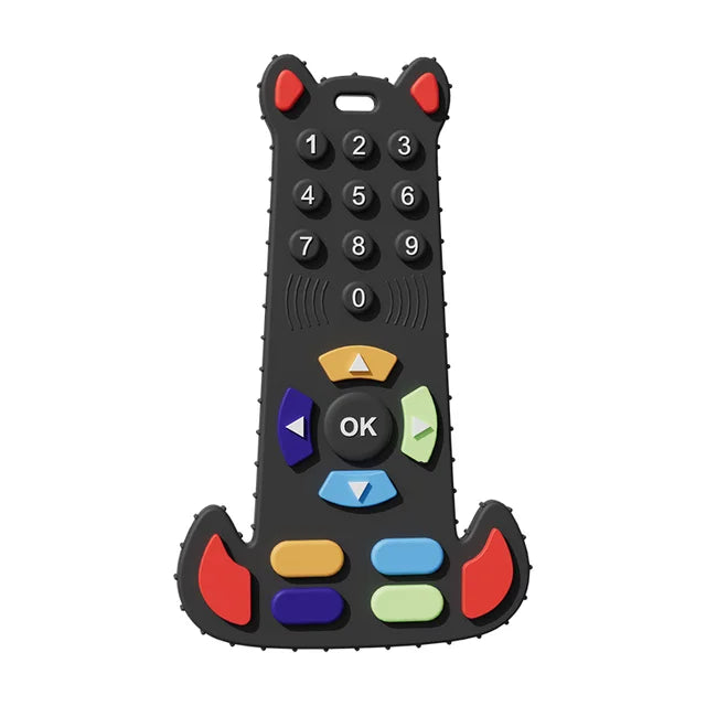 Baby Silicone Remote Control Teether for Soothing Gums