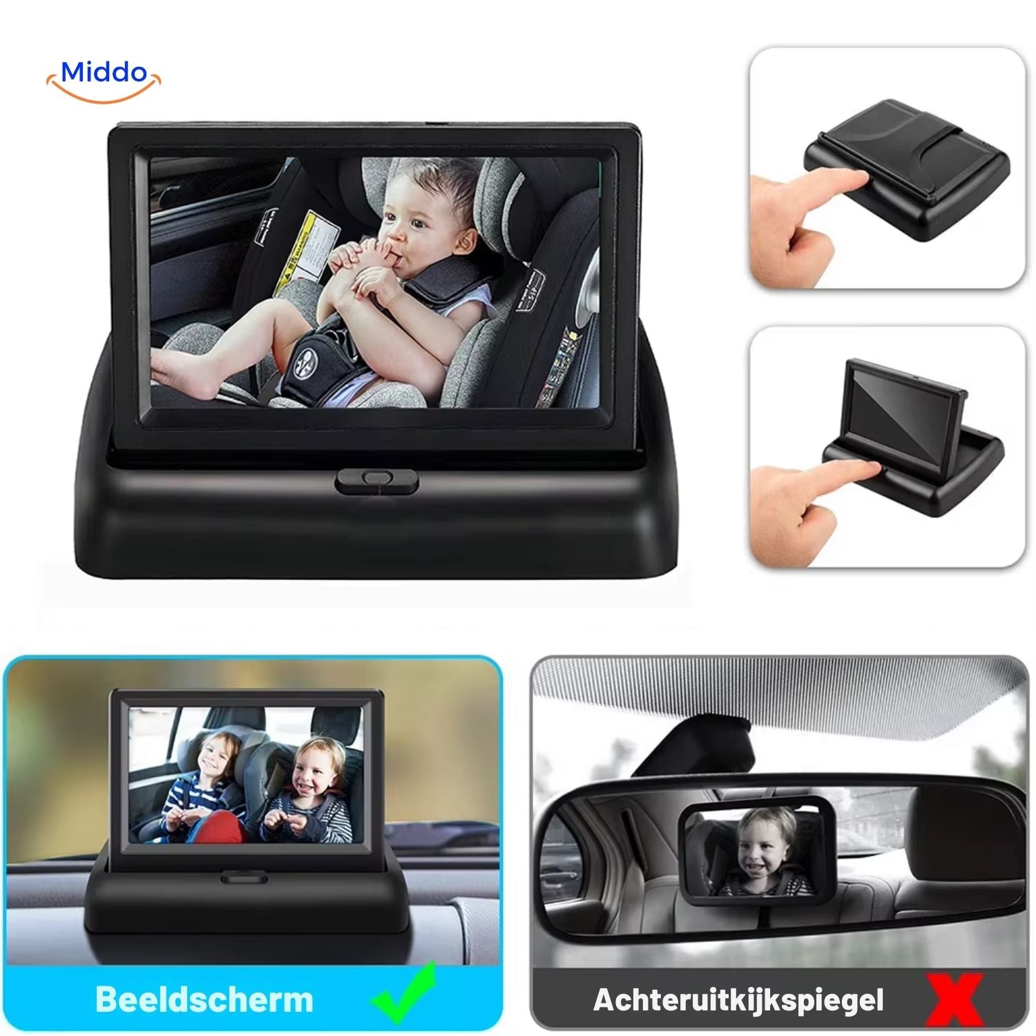 BabyGuard™ Car Camera | Safe and Clear View of Your Baby While Driving