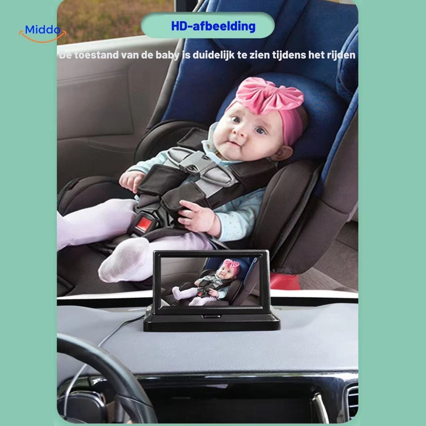 BabyGuard™ Car Camera | Safe and Clear View of Your Baby While Driving